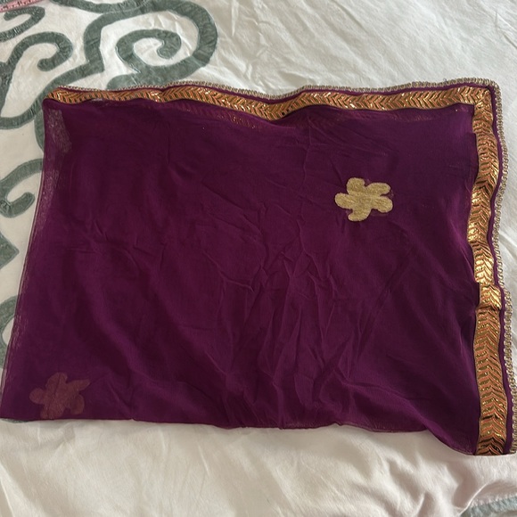 CUSTOM INDIAN PURPLE AND MUSTARD LEHENGA - Picture 15 of 16